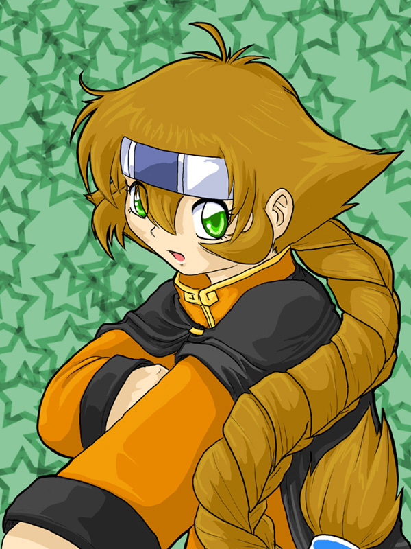 1girl, ahoge, braid, brown_hair, cape, chinese_clothes, female_focus, green_eyes