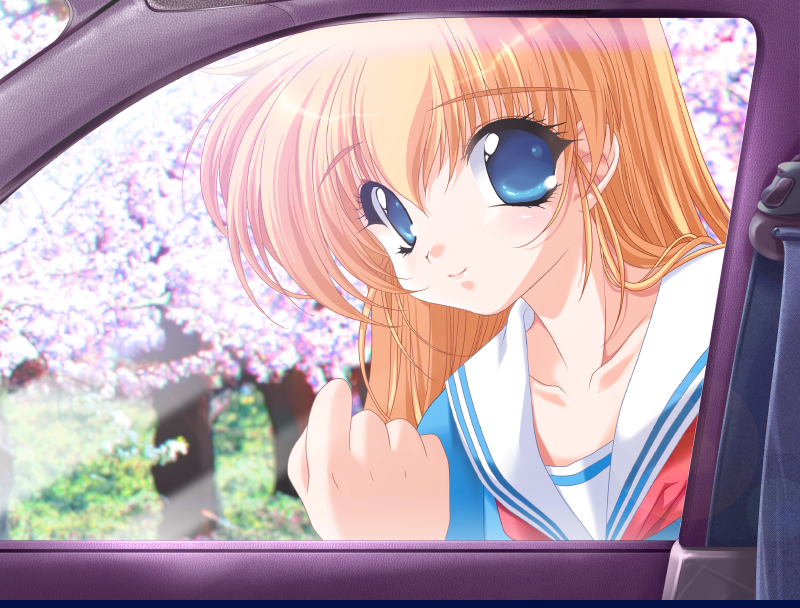 1girl, blonde_hair, blue_eyes, downhill_night, emily_(pure_dream), game_cg, kotosato_yuuna, long_hair