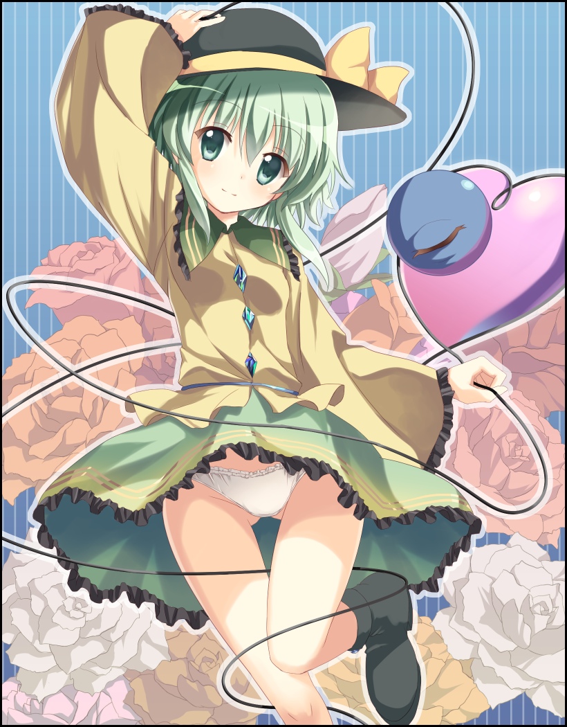 1girl, arm_up, bad_id, bad_pixiv_id, blush, female_focus, francis_de_lariatte, green_eyes