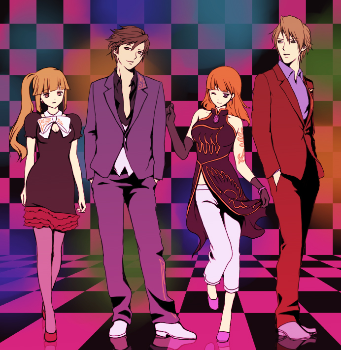 07th_expansion, 2boys, 2girls, aikabocha, bad_id, bad_pixiv_id, multiple_boys, multiple_girls, no_naku_koro_ni_(series), pantyhose, revision, umineko_no_naku_koro_ni, ushiromiya_eva, ushiromiya_krauss, ushiromiya_rosa, ushiromiya_rudolf, aged_down