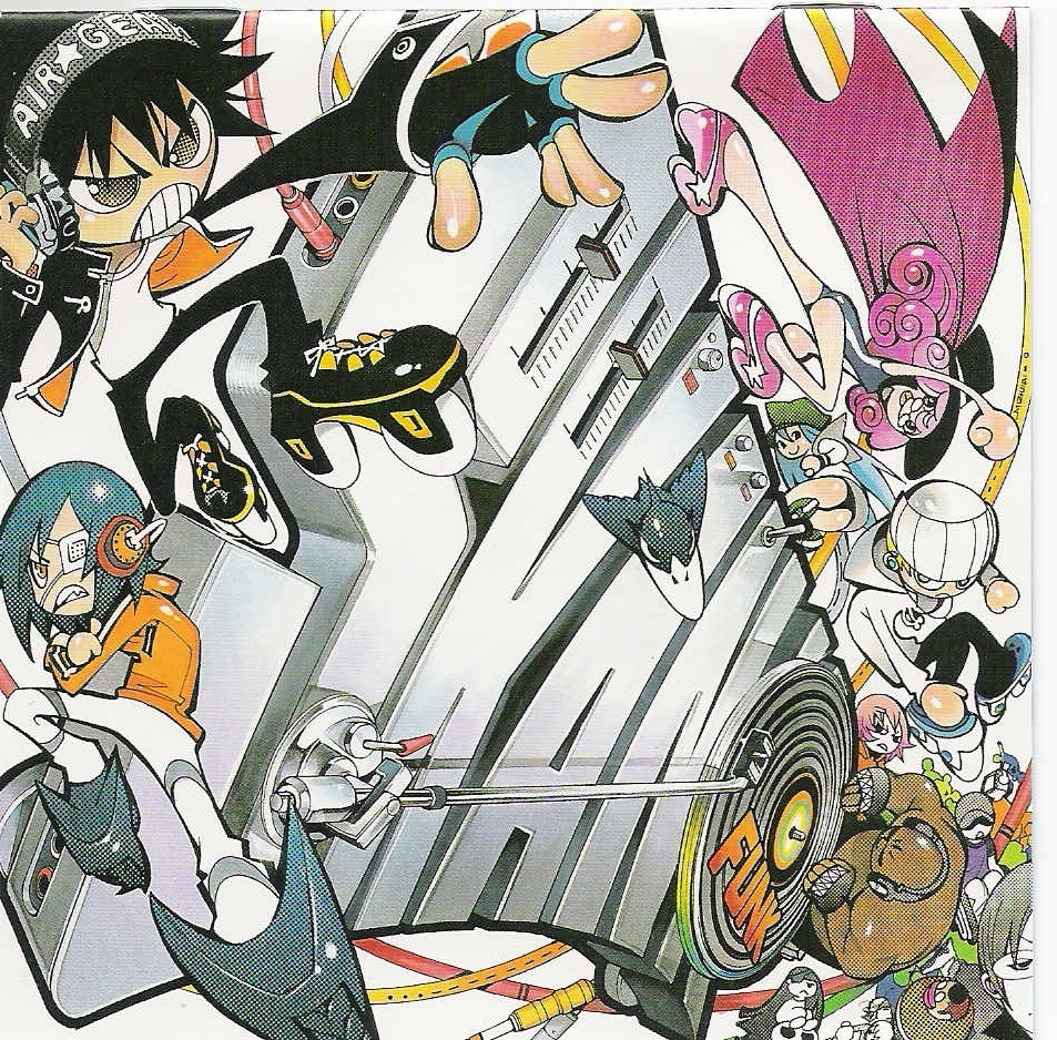 air_gear, black_hair, character_request, eyepatch, mikura_kazuma, minami_itsuki, multiple_boys, noyamano_mikan