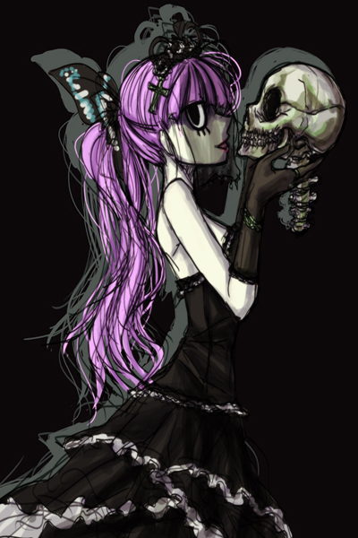 1girl, crown, dress, female_focus, gloves, gothic_lolita, lipstick, lolita_fashion