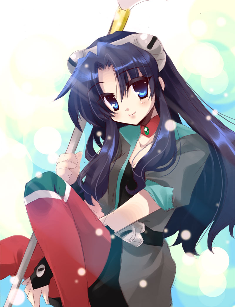 1990s_(style), 1girl, blue_eyes, blush, el_hazard, female_focus, ifurita_tv, izumi_makoto