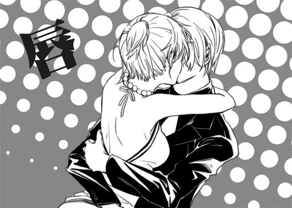 1boy, 1girl, couple, formal_clothes, hetero, hug, jewelry, juliaczzz