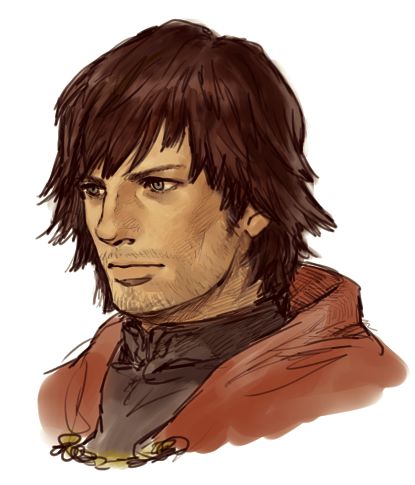 1boy, arisen_(dragon's_dogma), bad_id, bad_pixiv_id, brown_hair, capcom, dragon's_dogma, dragon's_dogma_(series)