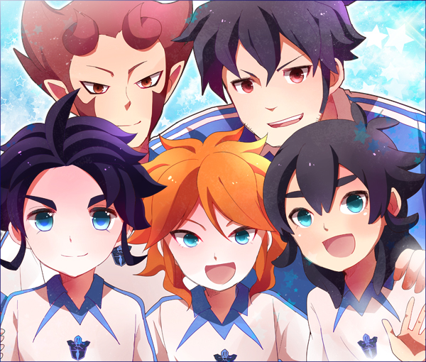 5boys, amemiya_taiyou, hyoudou_tsukasa, inazuma_eleven_(game), inazuma_eleven_(series), inazuma_eleven_go, inazuma_eleven_go_strikers_2013, kakumei_senbatsu