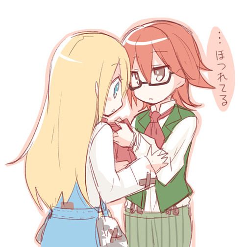 2girls, androgynous, blonde_hair, bokujou_monogatari, bokujou_monogatari:_hajimari_no_daichi, glasses, harvest_moon, long_hair