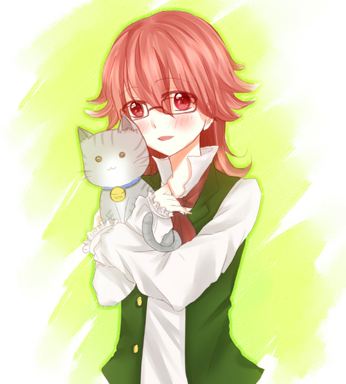 1girl, androgynous, bokujou_monogatari, bokujou_monogatari:_hajimari_no_daichi, glasses, harvest_moon, long_hair, necktie