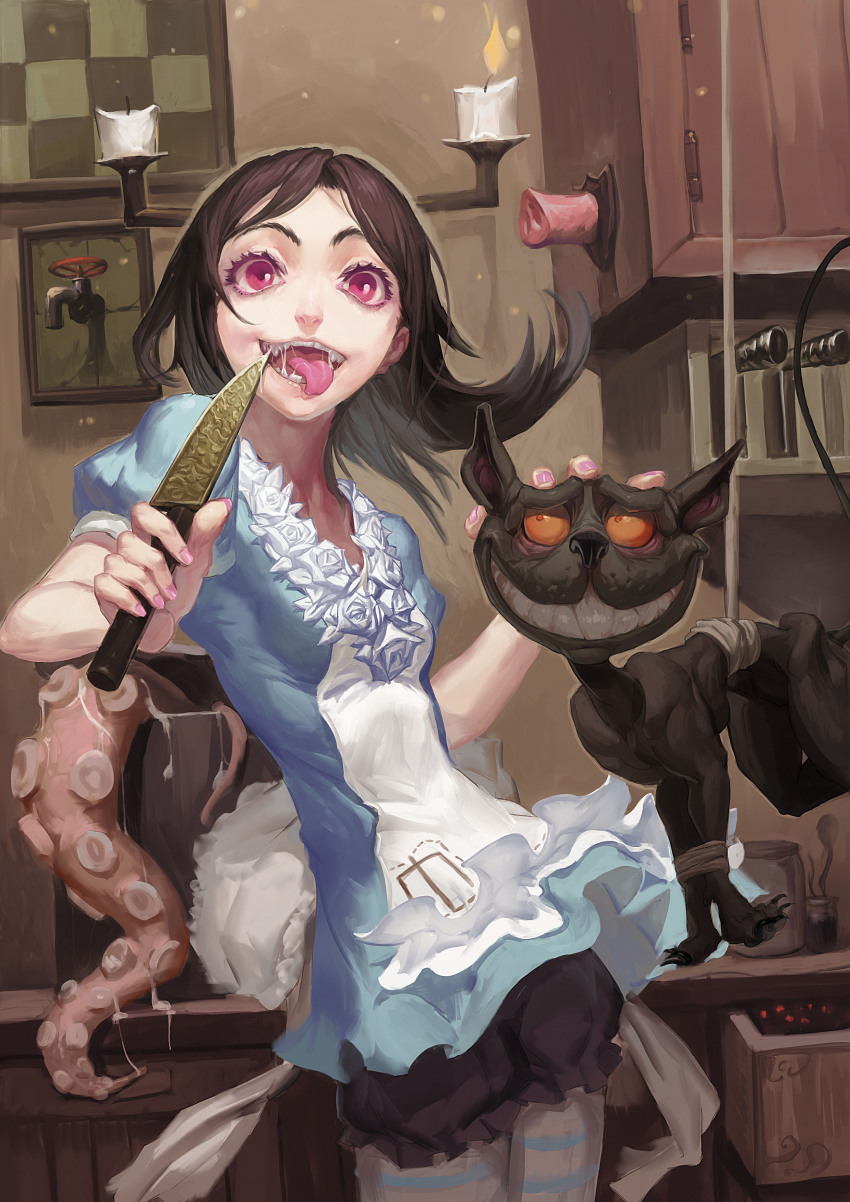 1girl, absurdres, alice:_madness_returns, alice_(alice_in_wonderland), alice's_adventures_in_wonderland, alice_liddell_(american_mcgee's_alice), american_mcgee's_alice, apron