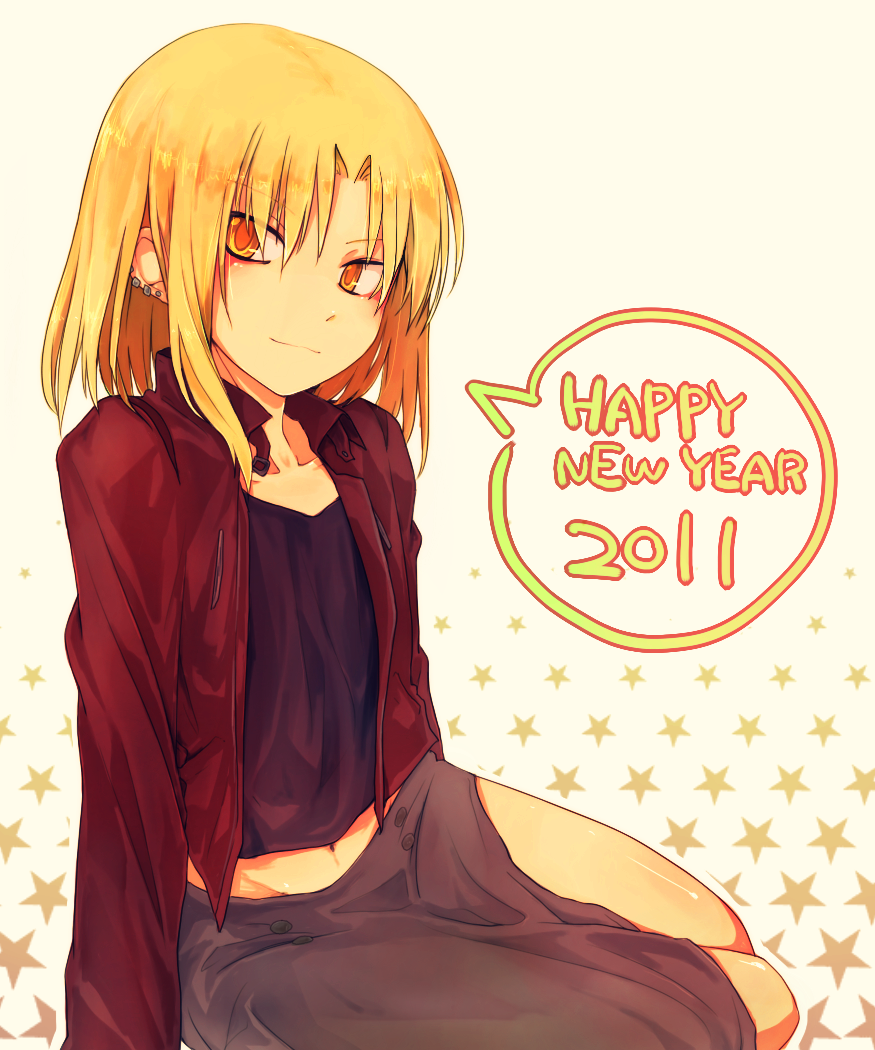 10s, 1boy, 2011, bad_id, bad_pixiv_id, blonde_hair, jacket, kara_no_kyoukai