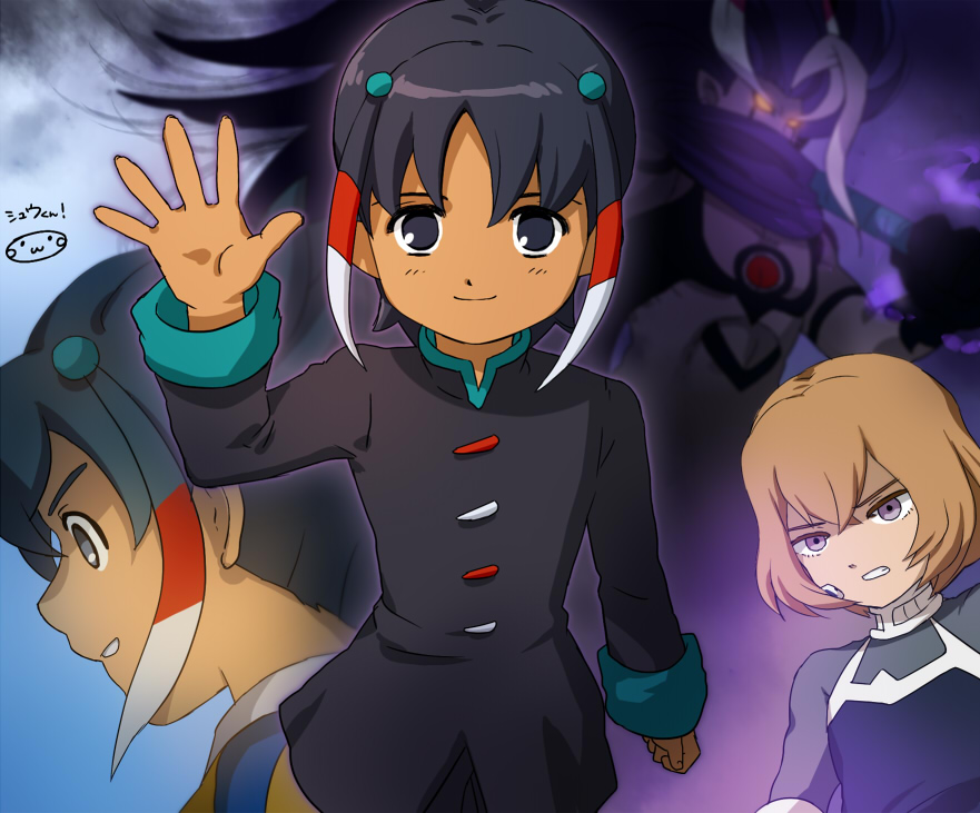 3boys, ankokushin_dark_exodus, bad_id, bad_pixiv_id, character_name, dark_exodus, einamu, fusion