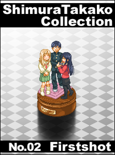 1boy, 2girls, black_hair, brown_hair, chiba_saori, crossdressing, gakuran, hourou_musuko