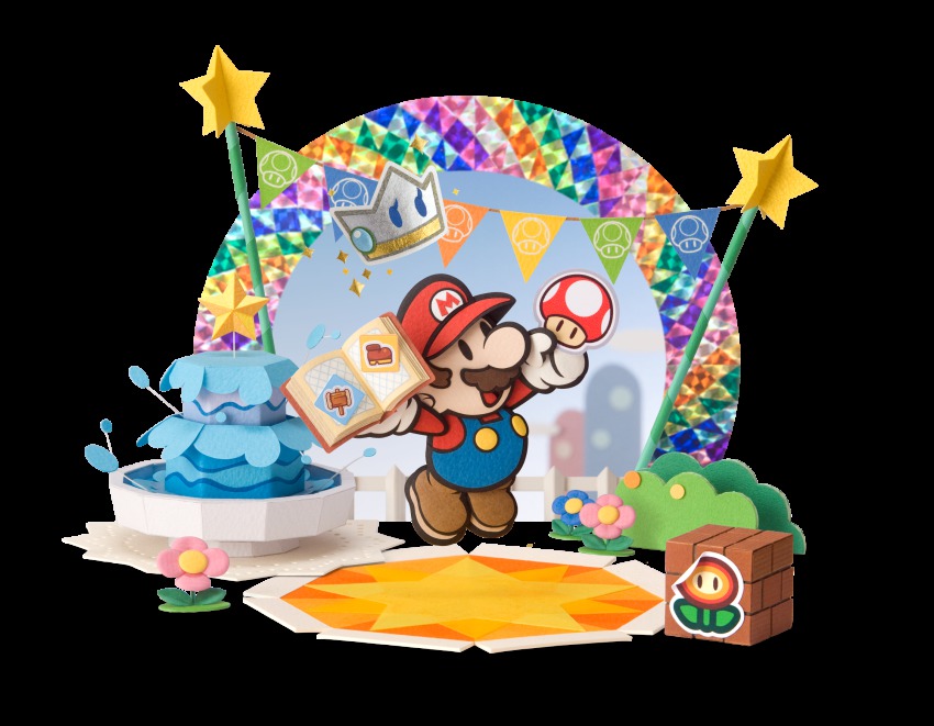highres, mario, mario_(series), nintendo, official_art, paper_mario, paper_mario:_sticker_star, sticker