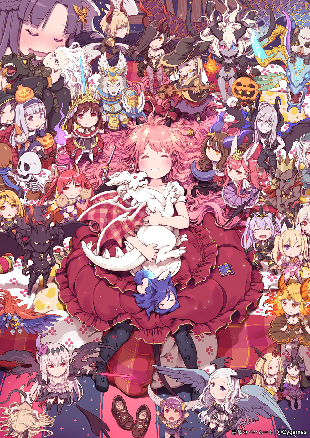 10s, 6+boys, 6+girls, :d, ;), ^_^, animal_ears, armor