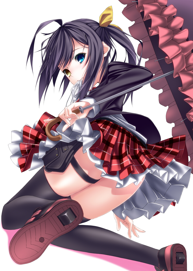 10s, 1girl, ahoge, bad_id, bad_pixiv_id, black_thighhighs, blue_eyes, blue_hair