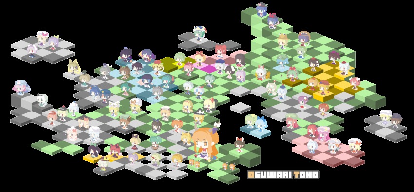 6+girls, ?, aki_minoriko, aki_shizuha, alice_margatroid, alternate_hairstyle, animal_ears, antennae, armpits, arms_up, backpack, bag, bat_wings, bird_wings, black_hair, black_legwear, black_panties, blonde_hair, blouse, blue_dress, blue_eyes, blue_hair, blush, boots, bow, braid, broom, brown_eyes, brown_hair, bucket, capelet, cat_ears, cat_tail, chen, chibi, cirno, clone, crescent, crossed_legs, daiyousei, detached_sleeves, double_spoiler, dress, embodiment_of_scarlet_devil, everyone, ex-keine, fighting_stance, finger_gun, flandre_scarlet, food, fox_mask, fox_tail, frog_hair_ornament, front_ponytail, fruit, fujiwara_no_mokou, futatsuiwa_mamizou, garter_belt, gohei, grapes, green_dress, green_eyes, green_hair, grey_hair, hair_bobbles, hair_bow, hair_ornament, hair_ribbon, hair_rings, hair_tubes, hairband, hakurei_reimu, hand_fan, hat, hat_ribbon, highres, hijiri_byakuren, himekaidou_hatate, hinanawi_tenshi, holding, holding_own_skirt, hong_meiling, horns, hoshiguma_yuugi, houjuu_nue, houraisan_kaguya, ibaraki_kasen, ibuki_suika, immaterial_and_missing_power, imperishable_night, in_bucket, in_container, inaba_tewi, inubashiri_momiji, izayoi_sakuya, japanese_clothes, kaenbyou_rin, kagiyama_hina, kaku_seiga, kamishirasawa_keine, karakasa_obake, kasodani_kyouko, katana, kawashiro_nitori, kazami_yuuka, kirisame_marisa, kisume, koakuma, kochiya_sanae, komeiji_koishi, komeiji_satori, konpaku_youmu, konpaku_youmu_(ghost), kumoi_ichirin, kurodani_yamame, leaf, leaf_on_head, letty_whiterock, light_purple_hair, lily_white, long_hair, looking_at_viewer, luna_child, lunasa_prismriver, lying, lyrica_prismriver, maid_headdress, maribel_hearn, mask, md5_mismatch, medicine_melancholy, merlin_prismriver, miyako_yoshika, mizuhashi_parsee, mononobe_no_futo, morichika_rinnosuke, moriya_suwako, motoori_kosuzu, mountain_of_faith, mouse_ears, mouse_tail, multiple_girls, multiple_tails, murasa_minamitsu, mystia_lorelei, nagae_iku, nazrin, object_on_head, ofuda, onozuka_komachi, open_mouth, panties, patchouli_knowledge, peach, perfect_cherry_blossom, phantasmagoria_of_flower_view, pink_eyes, pink_hair, polearm, pom_pom_(clothes), ponytail, puffy_sleeves, purple_eyes, purple_hair, rabbit_ears, raccoon_ears, raccoon_tail, red_eyes, red_hair, reisen, reisen_udongein_inaba, reiuji_utsuho, remilia_scarlet, resolution_mismatch, ribbon, rumia, saigyouji_yuyuko, sailor_hat, scarlet_weather_rhapsody, shameimaru_aya, shiki_eiki, shirt, short_hair, single_horn, sitting, skirt, smile, soga_no_tojiko, source_smaller, star_sapphire, subterranean_animism, sunny_milk, sword, sword_of_hisou, tail, tatara_kogasa, ten_desires, thighhighs, tokiko_(touhou), tokin_hat, toramaru_shou, touhou, toyosatomimi_no_miko, transparent_background, triangular_headpiece, twin_braids, twintails, two_side_up, ufo, uki_(room_405), umbrella, undefined_fantastic_object, underwear, unzan, usami_renko, very_long_hair, watatsuki_no_toyohime, watatsuki_no_yorihime, weapon, white_hair, wings, wolf_ears, wriggle_nightbug, yagokoro_eirin, yakumo_ran, yakumo_yukari, yasaka_kanako, yellow_eyes, youkai_fox_(touhou), youkai_fox_(wild_and_horned_hermit)