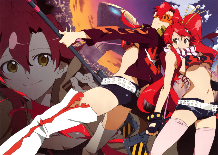 00s, 2girls, absurdres, ass, bikini, bikini_top_only, breasts, cleavage