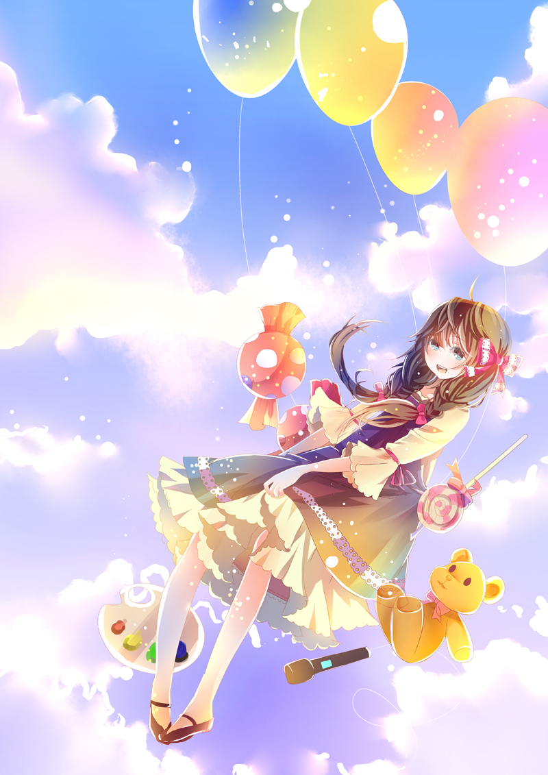 bad_id, bad_pixiv_id, balloon, candy, dress, food, lollipop, microphone