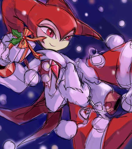1other, alternate_color, alternate_costume, androgynous, christmas, christmas_nights_into_dreams, gender_request, gift