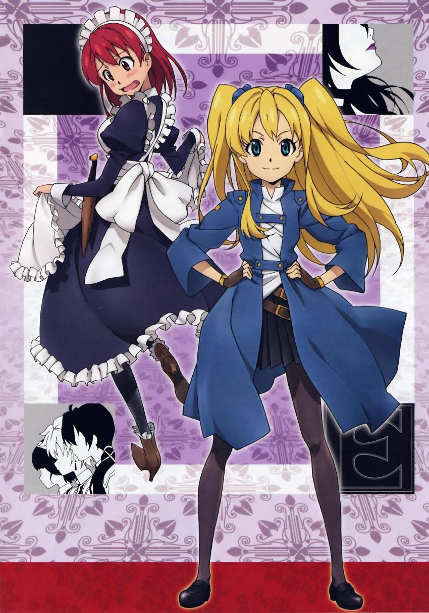 00s, 2girls, absurdres, blonde_hair, blue_eyes, blush, cecily_cambell, charlotte_e_firobisher