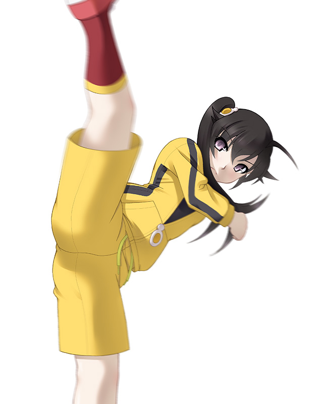 10s, 1girl, araragi_karen, black_hair, egg_(food), female_focus, food, fried_egg