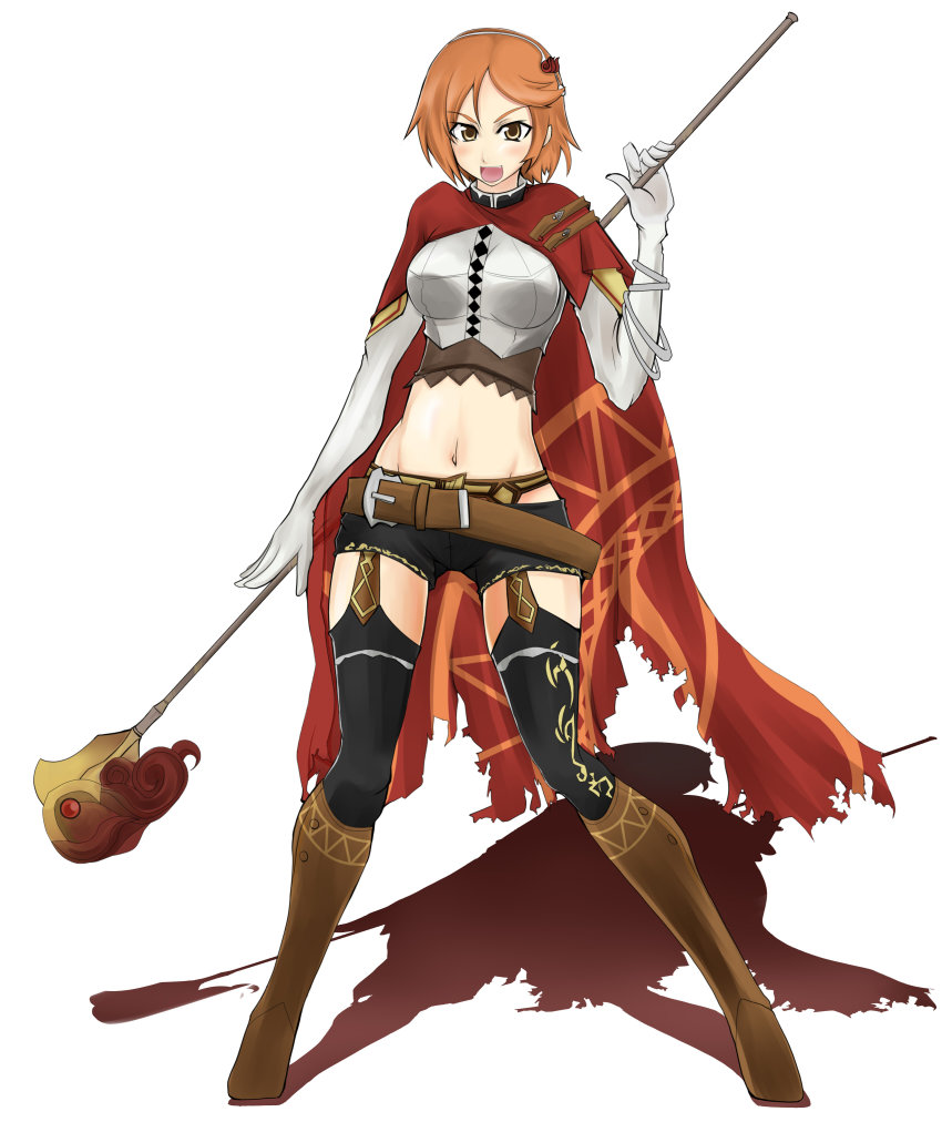 1girl, absurdres, brown_eyes, brown_hair, cape, female_focus, highres, kurosawa-san