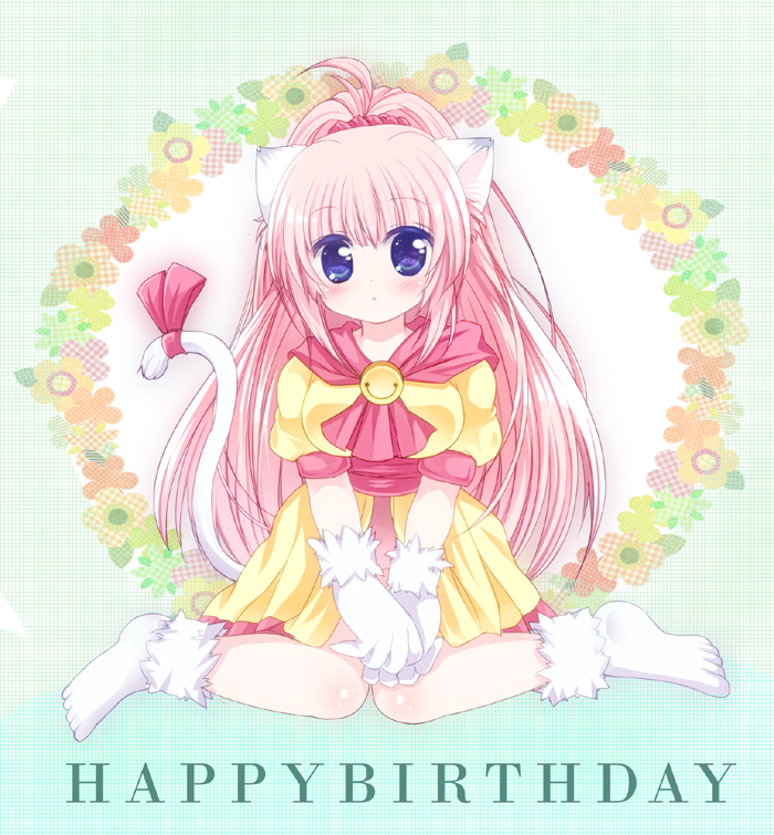 1girl, animal_ears, bad_id, bad_pixiv_id, bell, blue_eyes, cat_ears, cat_tail