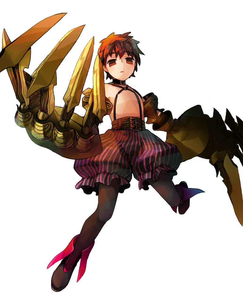 10s, 1boy, bad_id, bad_pixiv_id, black_pantyhose, brown_eyes, brown_hair, claws, cosplay, empty_eyes, fate/extra, fate/extra_ccc, fate/zero, fate_(series), itokin0, kotomine_kirei, leggings, male_focus, pantyhose, passion_lip_(cosplay), passionlip_(fate), passionlip_(fate)_(cosplay), solo