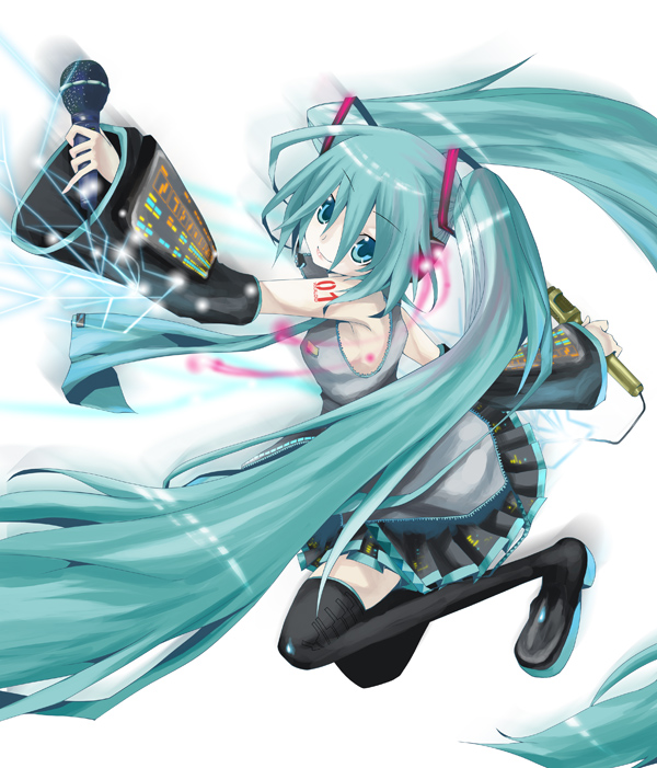 1girl, aqua_hair, female_focus, hatsune_miku, he3, katou_kouki, long_hair, solo