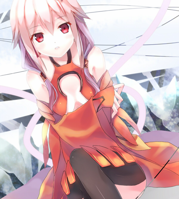 10s, 1girl, bad_id, bad_pixiv_id, female_focus, guilty_crown, long_hair, pink_eyes