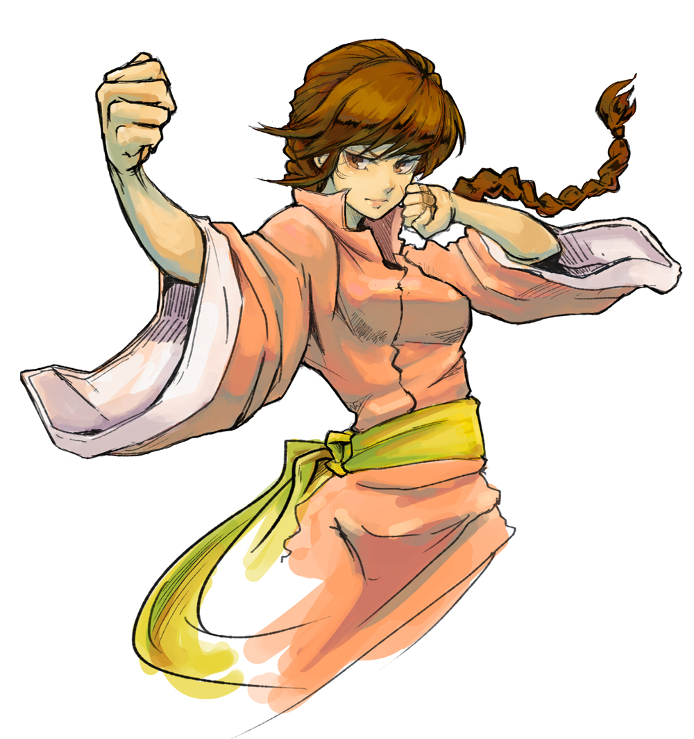 1girl, bad_id, bad_pixiv_id, braid, brown_eyes, brown_hair, chinese_clothes, clenched_hand