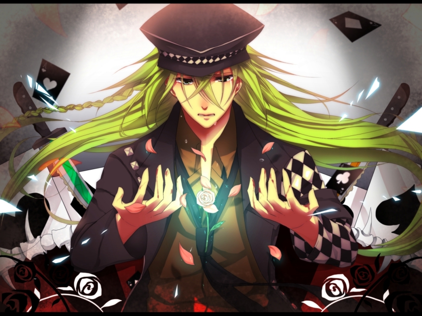 1boy, ace_(playing_card), ace_of_clubs, ace_of_diamonds, ace_of_hearts, ace_of_spades, amnesia, amnesia_(idea_factory)