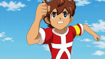 2boys, aggressive_beat_kai, animated, animated_gif, brown_hair, hissatsu_techniques, inazuma_eleven, inazuma_eleven_(series)