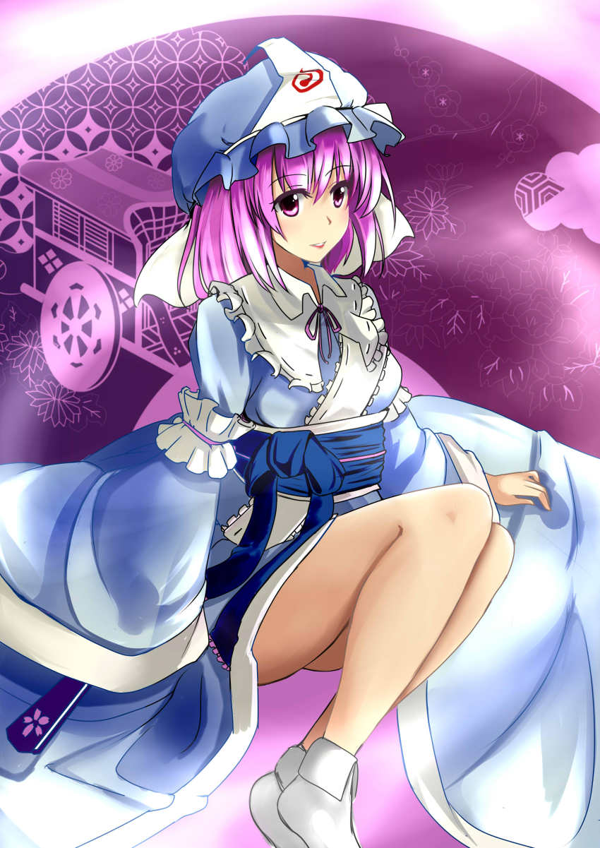 1girl, absurdres, breasts, folded_fan, hand_fan, female_focus, folding_fan, goshoguruma