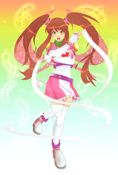 10s, angel_feather, bag, boots, bracelet, brown_hair, cardfight!!_vanguard, feathers