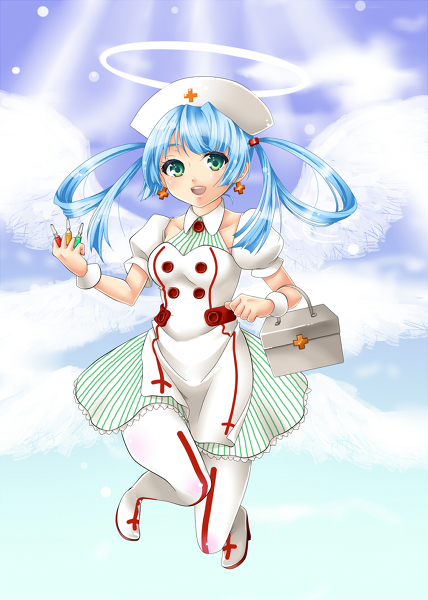 10s, angel_feather, blue_hair, boots, bracelet, cardfight!!_vanguard, dress, earrings