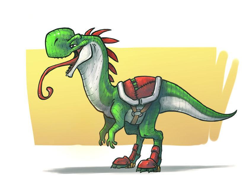 armor, dinosaur, foot_armor, long_tongue, mario_(series), nintendo, no_humans, open_mouth, saddle, solo, super_mario_bros._1, teeth, tongue, tongue_out, yoshi