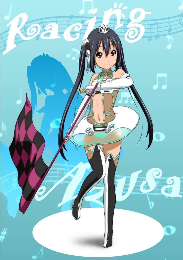 1girl, bare_shoulders, black_hair, brown_eyes, cosplay, detached_sleeves, female_focus, goodsmile_company