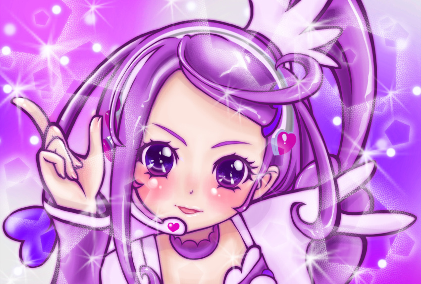 1girl, arm_warmers, bad_id, bad_pixiv_id, bow, choker, cure_sword, dokidoki!_precure