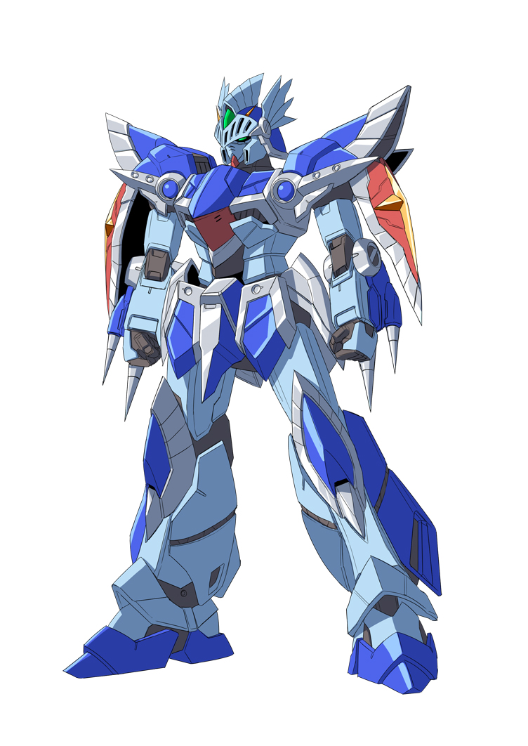 1980s_(style), gundam, gundam_0080, gundam_alex, knight, knight_alex, mecha, no_humans, oldschool, retro_artstyle, robot, sd_gundam, sd_gundam_gaiden, simple_background, solo, sukekiyo56, white_background