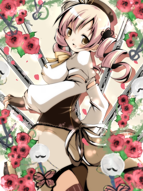 10s, 1girl, back, bad_id, bad_pixiv_id, beret, blonde_hair, breasts