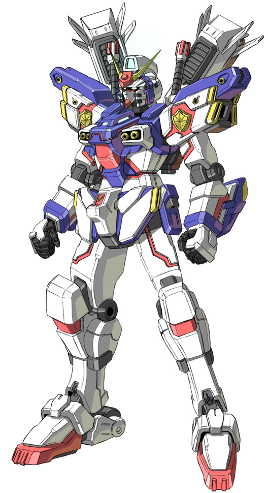 00s, armor, arms_at_sides, clenched_hands, full_body, gundam, hyper_captain_gundam, kuramochi_kyouryuu