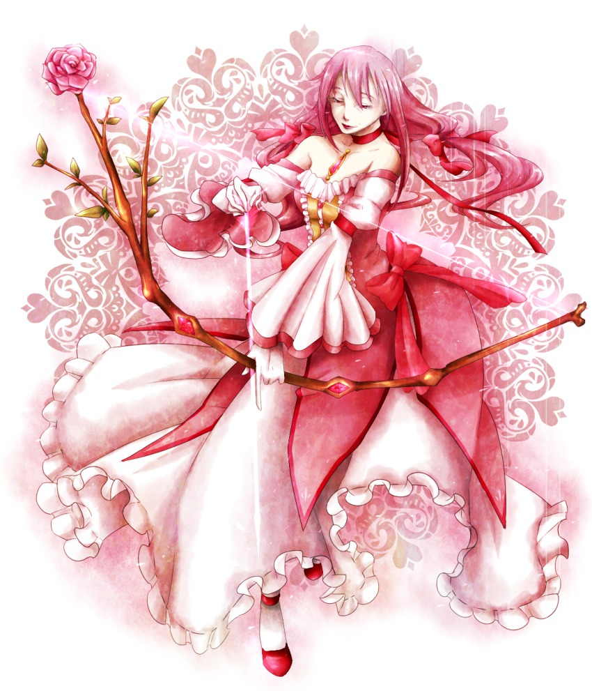 10s, 1girl, aged_up, aiming, arrow_(projectile), bare_shoulders, bow, bow_(weapon)