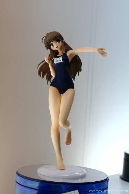 00s, barefoot, black_one-piece_swimsuit, blue_one-piece_swimsuit, blue_school_swimsuit, feet, figure, figure_(medium)
