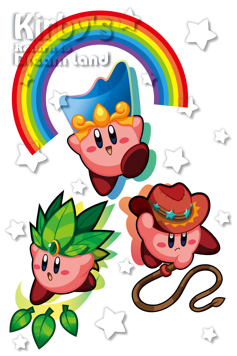 copy_ability, hat, highres, kirby, kirby_(series), leaf, nintendo, no_humans