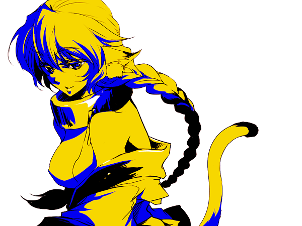 161, 1girl, animal_ears, bare_shoulders, blue_eyes, braid, collar, dog_ears