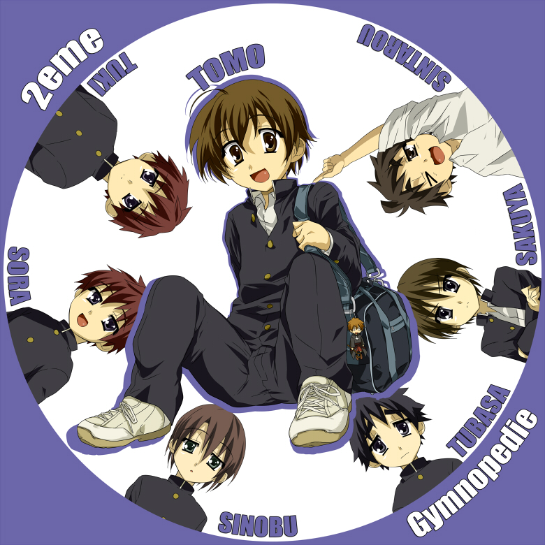 6+boys, akamine_sora, akamine_tsuki, ayase_shinobu, black_hair, child, everyone, houmi_sakuya