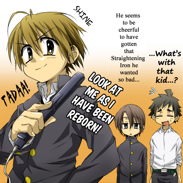 3boys, antenna_hair, ayase_shinobu, black_hair, blue_eyes, child, kiriya_gymno, male_focus