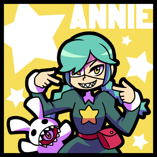1girl, annie_(skullgirls), artist_black, bag, blush, braid, character_name, child