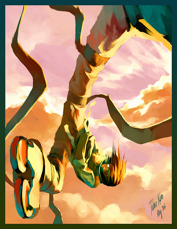 00s, 1boy, air_gear, inline_skates, male_focus, no_pupils, roller_skates, skates